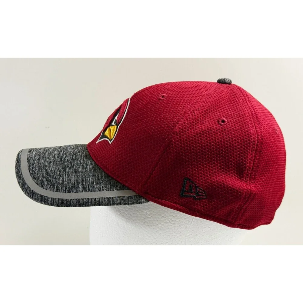 Arizona Cardinals Hat‎ Cap Fitted Mens M/L Red Gray New Era 39Thirty NFL - Picture 2 of 6